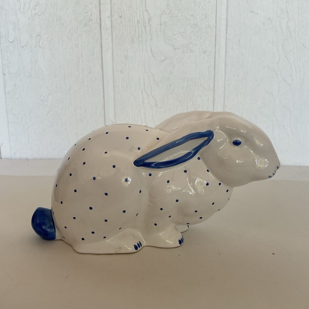Tiffany & Co. Hand Painted Rabbit Coin Bank
